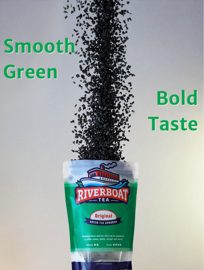 Riverboat Tea Original Loose Leaf Green Tea Benefits falling tea
