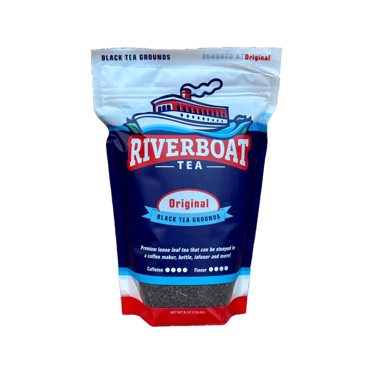 Riverboat Tea package on a white background