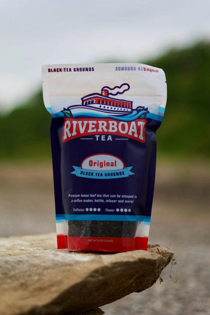 Riverboat Tea Original Loose Leaf Black Tea on Rock